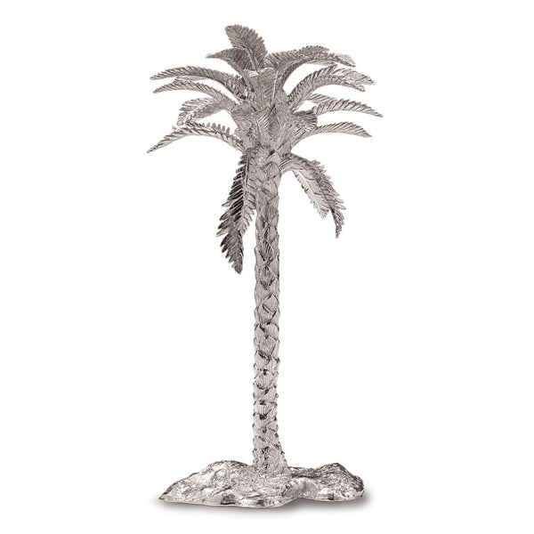 Date Palm Tree 3 Candle Holder in Sterling Silver