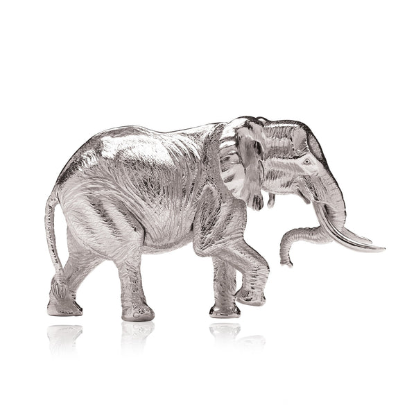 Elephant Gogo Sculpture in Sterling Silver