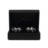 Gecko Cufflinks in Sterling Silver in Presentation Box