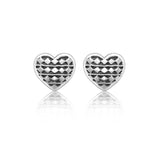 Heart of Africa 2021 Earrings in Silver by Patrick Mavros