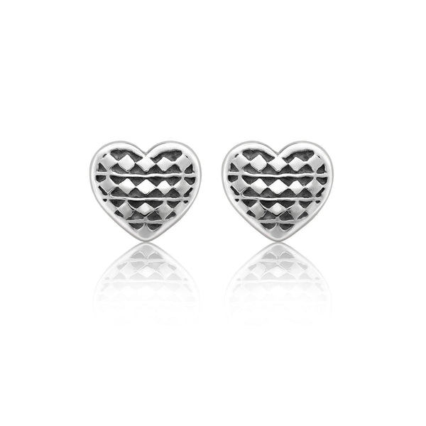 Heart of Africa 2021 Earrings in Silver by Patrick Mavros