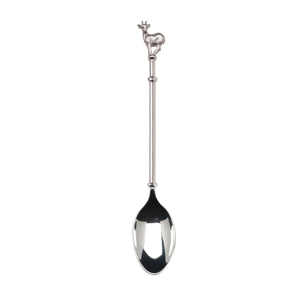 Klipspringer Male Standing Coffee Spoon in Sterling Silver