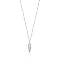 Pangolin Scale Pendant in Silver - Large