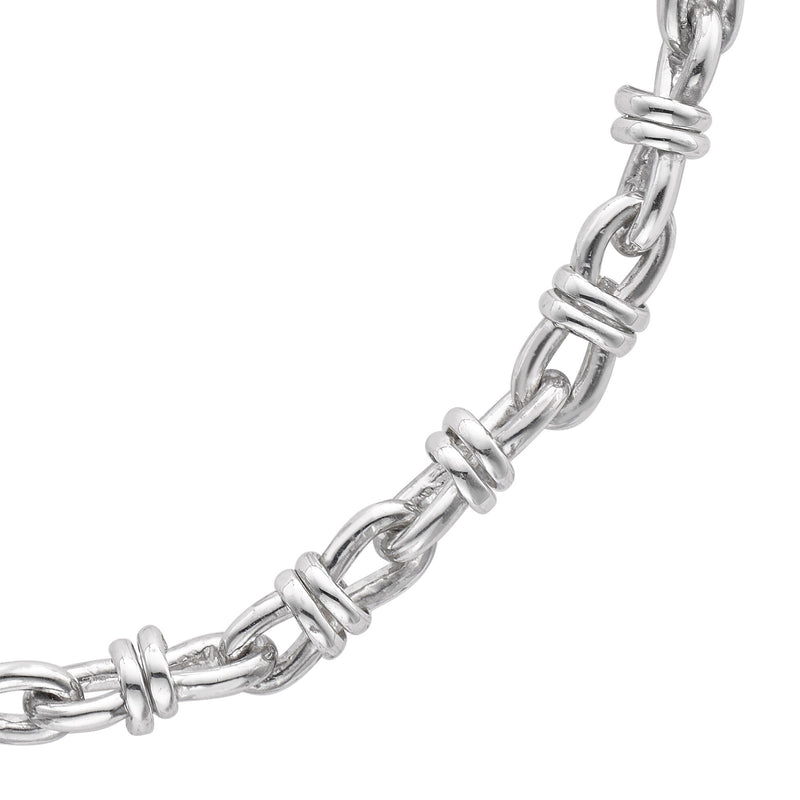 Mini Lantern Chain Necklace in Silver - Classic