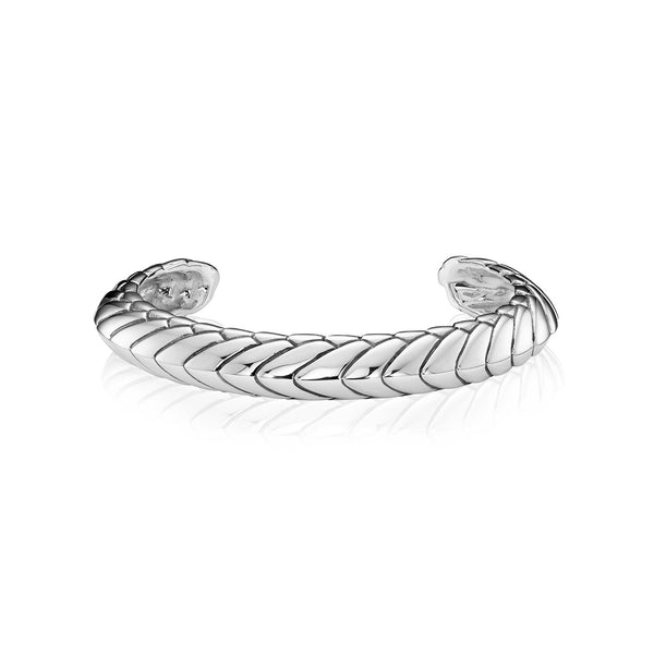 Pangolin Armour Bangle in Sterling Silver