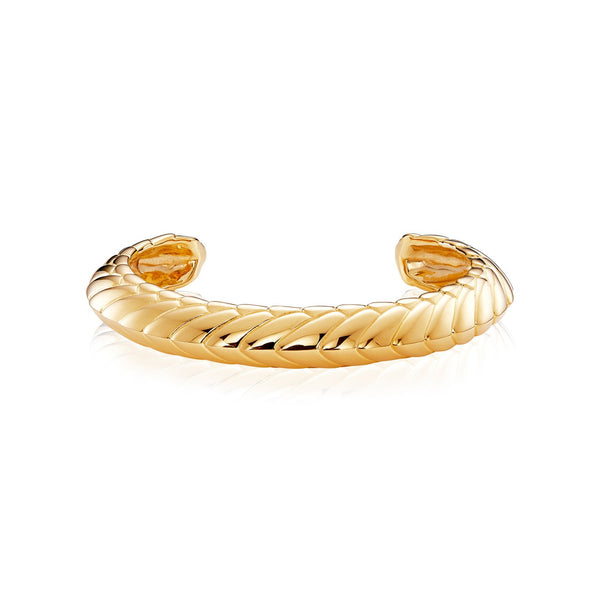 Pangolin Armour Bangle in 18ct Gold