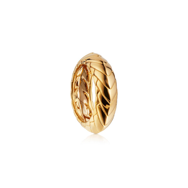 Pangolin Armour Ring in 18ct Gold