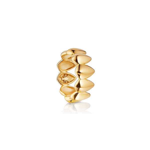 Pangolin Scale Ring in 18ct Gold