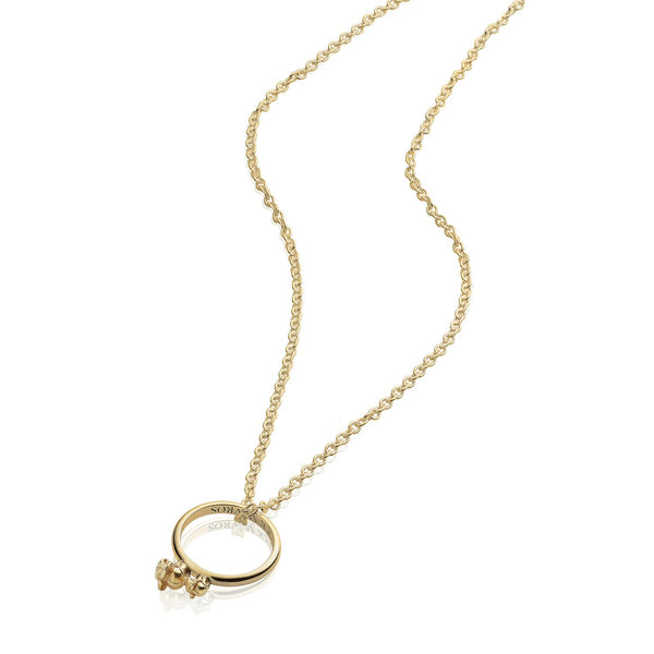 Ma & Ba Ele Ring in 18ct Gold & Link Chain in 18ct Gold