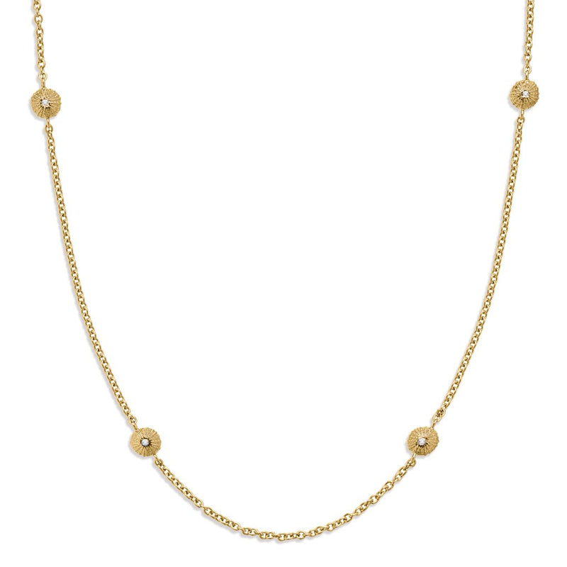 Sea Urchin Multiple Necklace in 18ct Gold with Diamonds