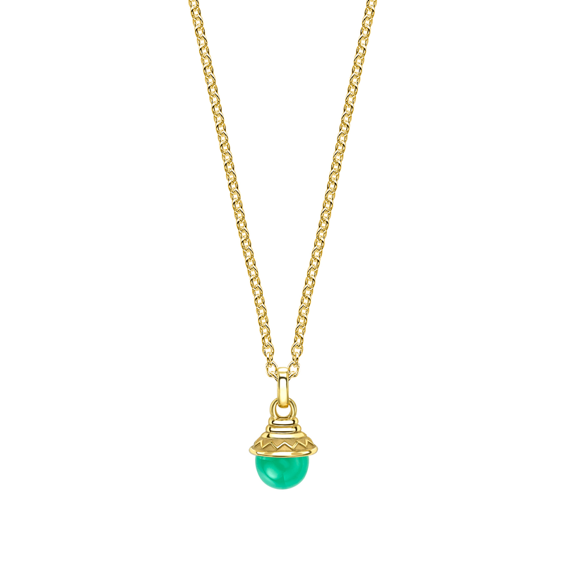 Nada Pendant - Chrysoprase in 18ct Gold by Patrick Mavros