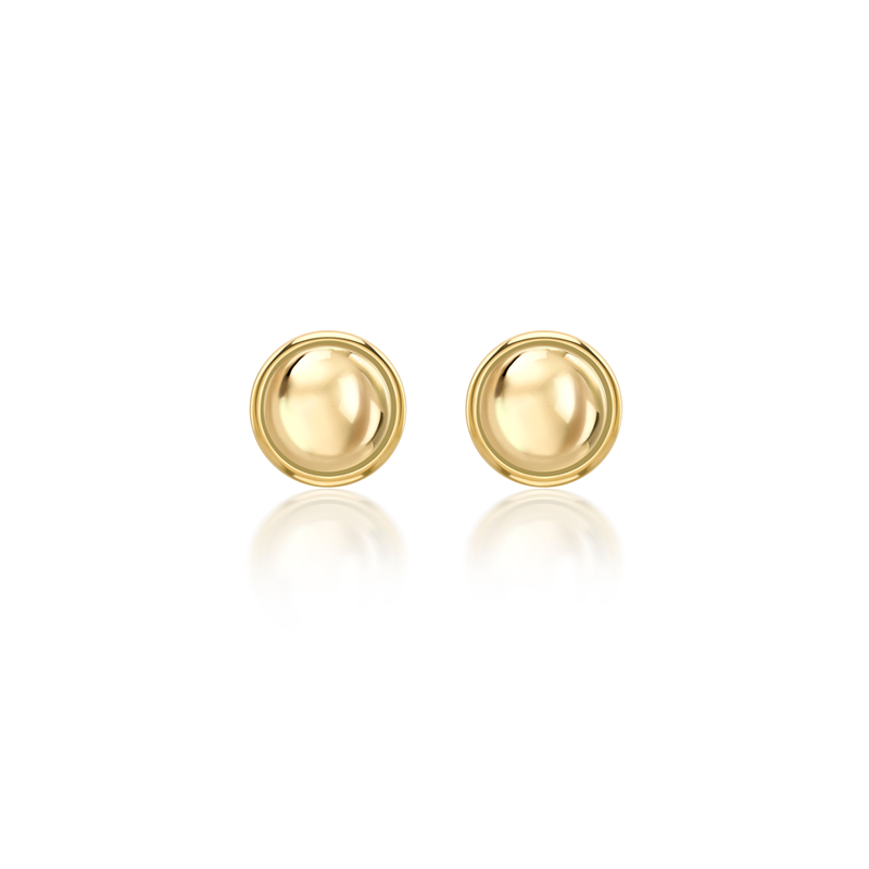 Nada Stud Earrings - Gold Bead in 18ct Gold - Small by Patrick Mavros