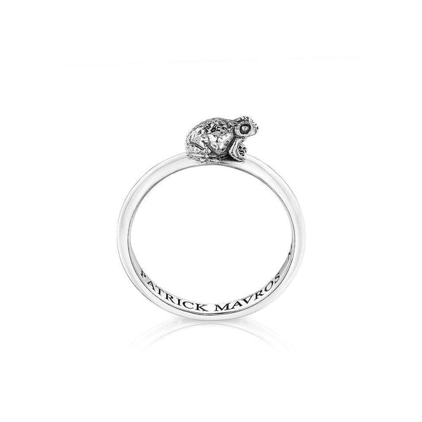 Animal Lover Frog Mini-Ring in Sterling Silver