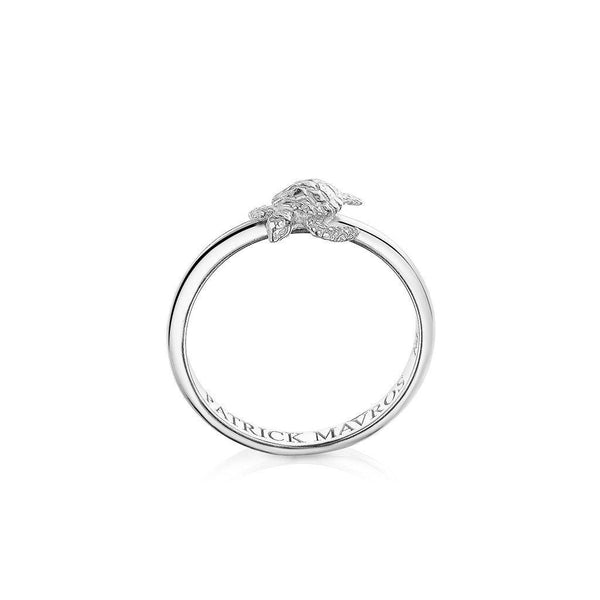 Animal Lover Turtle Mini-Ring in Sterling Silver