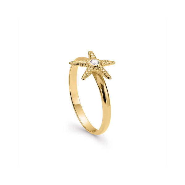 Starfish Treasure Ring in 18ct Gold 